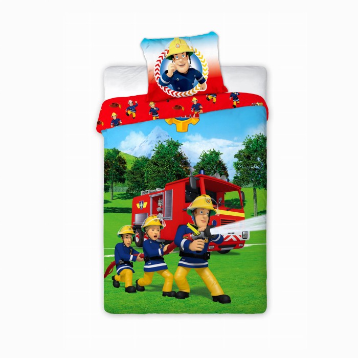 POŚCIEL strażak sam wóz 160x200 cm
