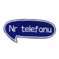 NASZYWKA z numerem telefonu rodzica na wakacje