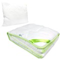 Kołdra całoroczna bambusowa 160x200 + poduszka 70x80 cm z zamkiem