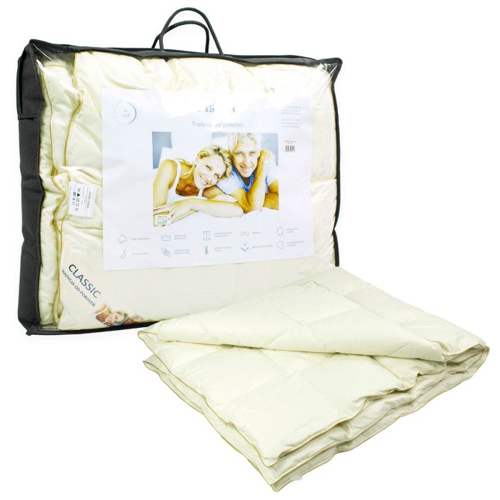 KOŁDRA PUCHOWA 160x200 cm letnia poldaun classic