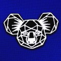 NASZYWKA naprasowanka koala geometric
