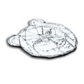 NASZYWKA naprasowanka niedźwiedź geometric