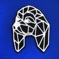 NASZYWKA naprasowanka cavalier king charles spaniel geometric