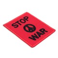 Naszywka naprasowanka stop war red