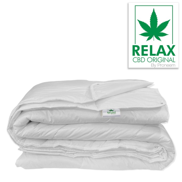 Kołdra 140x200 RELAX CBD z olejkiem konopnym 4 pory roku 
