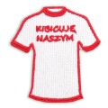 NASZYWKA naprasowanka koszulka kibica biała