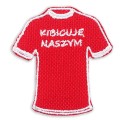 NASZYWKA naprasowanka koszulka kibica czerwona