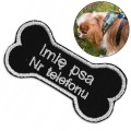 NASZYWKA dla psa kota na obrożę, szelki