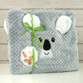 Koc + poduszka SOFT ANIMAL 80x90 cm KOALA