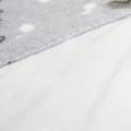Pielucha flanelowa z ceratką miś girl szary