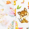 Pielucha flanelowa jesienne zwierzęta