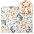 Pielucha flanelowa z ceratką safari