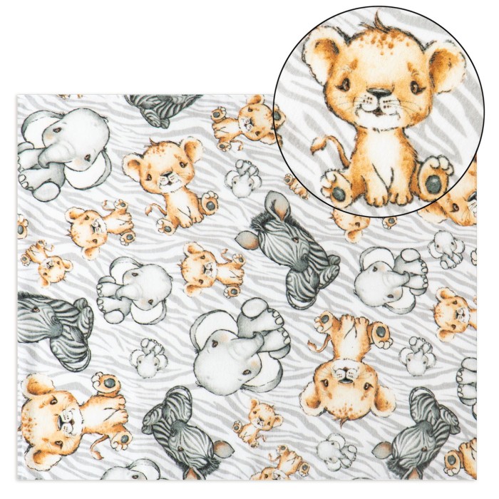 Pielucha flanelowa z ceratką safari