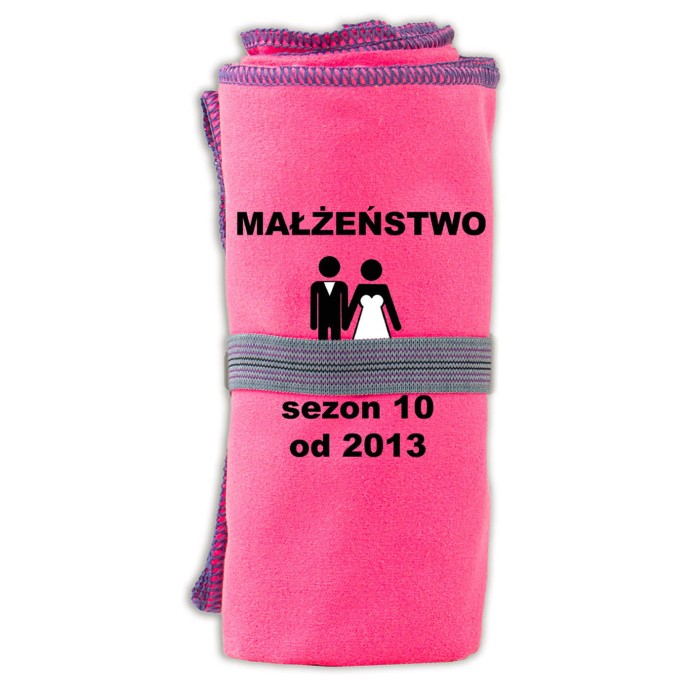 Prezent na walentynki dla niej ręcznik z haftem