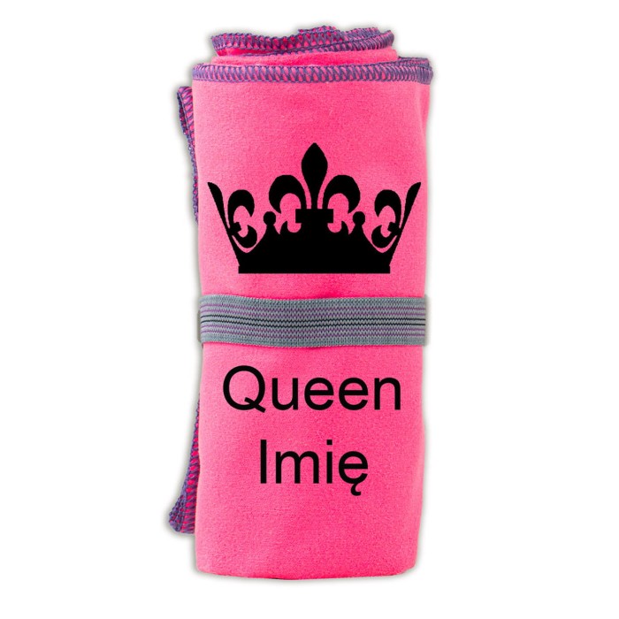 Prezent na walentynki dla niej ręcznik z haftem Queen