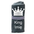 Prezent na walentynki dla niego ręcznik z haftem king