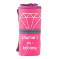 Prezent na dzień kobiet ręcznik z haftem diament