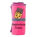 Prezent na dzień kobiet ręcznik z haftem najsłodsza