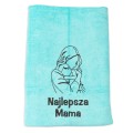 Prezent na dzień mamy ręcznik szybkoschnący z haftem szkic 1