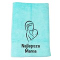 Prezent na dzień mamy ręcznik szybkoschnący z haftem szkic 3