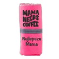 Prezent na dzień mamy ręcznik z haftem coffee