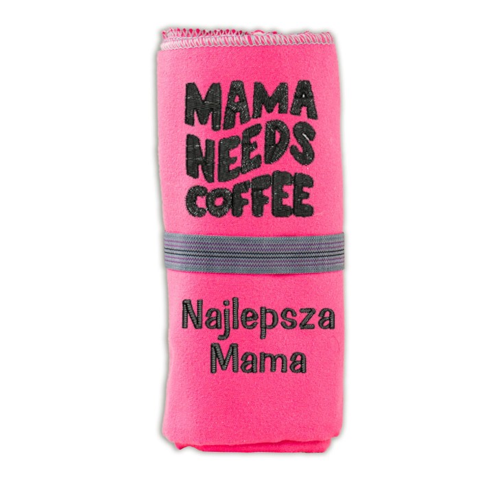 Prezent na dzień mamy ręcznik z haftem coffee