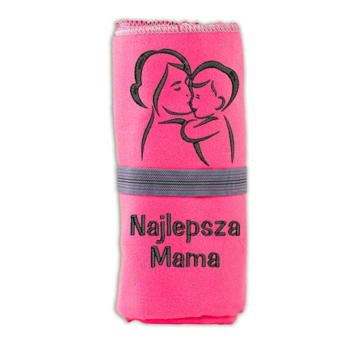 Prezent na dzień mamy ręcznik z haftem szkic 2