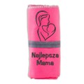 Prezent na dzień mamy ręcznik z haftem szkic