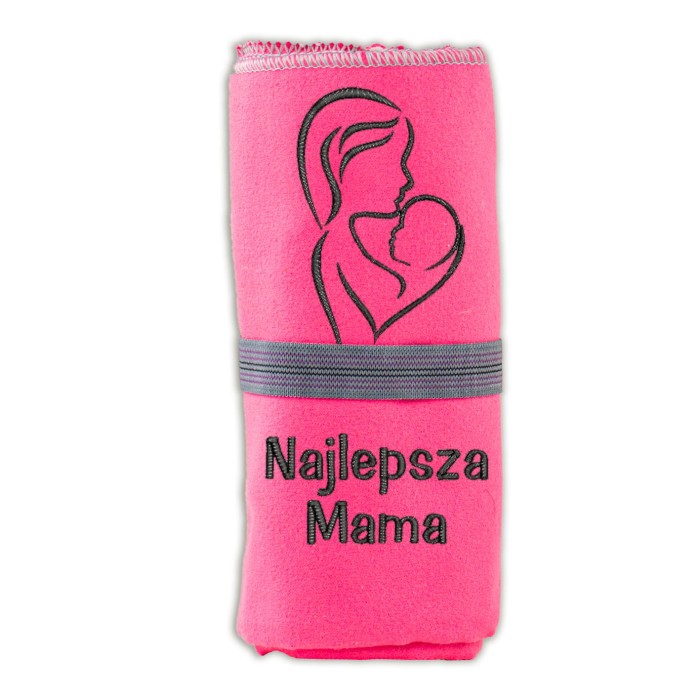 Prezent na dzień mamy ręcznik z haftem szkic