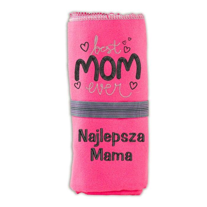 Prezent na dzień mamy ręcznik z haftem best mom ever
