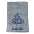 Ręcznik szybkoschnący frotte dla motocyklisty haft cross + imię