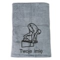 Prezent dla pływaka ręcznik szybkoschnący z haftem IMIĘ
