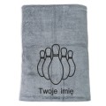 Prezent dla kręglarza ręcznik szybkoschnący z haftem IMIĘ