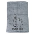 Prezent dla kręglarza ręcznik szybkoschnący z haftem IMIĘ
