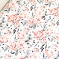 Prześcieradło z gumką Flamingi róże 80x160 cm