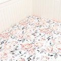 Prześcieradło z gumką Flamingi róże 80x160 cm