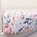 Prześcieradło z gumką Flamingi róże 80x160 cm