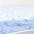Prześcieradło z gumką łapki niebieskie 80x160 cm