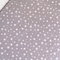 Prześcieradło z gumką gwiazdki szare 80x160 cm