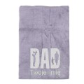 Prezent dla taty DAD ręcznik szybkoschnący z haftem IMIĘ 