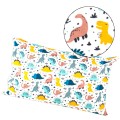 Poszewka  70x80 cm dinozaury kolory