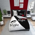 POŚCIEL mr. right 160x200 + 2 poszewki
