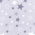 Pielucha flanelowa z ceratką gwiazdki szare