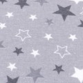 Pielucha flanelowa gwiazdki szare 