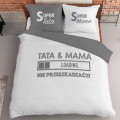 Pościel Tata Mama 160x200 + 2 poszewki
