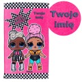 Ręcznik 30x50 cm LOL hey doll z haftem imiennym