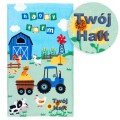 Ręcznik 30x50 cm Farma Happy z haftem imiennym