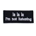 Naszywka naprasowanka i'm not listening