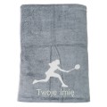 Prezent dla badmintonistki ręcznik szybkoschnący z haftem IMIĘ
