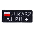 Naszywka imiennik na motocykl / odzież militarną